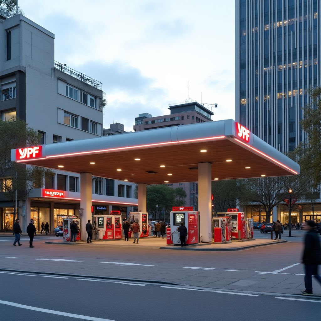 Estación YPF en Buenos Aires